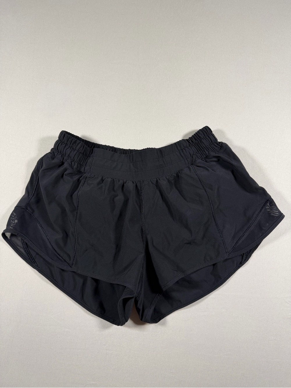 Women's Lululemon Black Athletic Shorts with Elastic Waistband